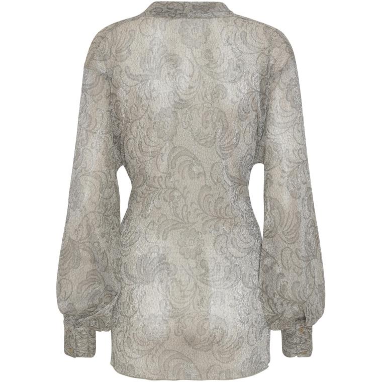 Karmamia Lola Wrap Blouse, Antique Silver